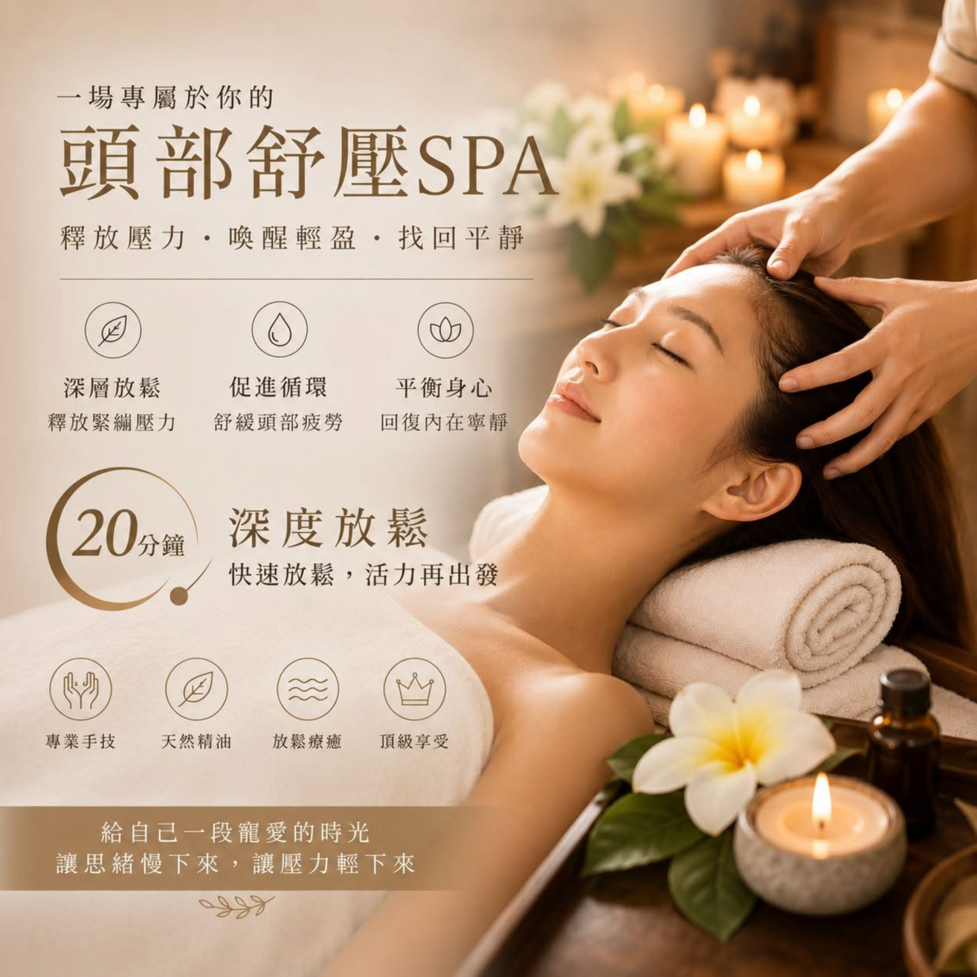 美容美體spa美容館窈窕佳人-頭部SPA放鬆 