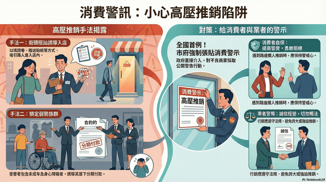 「首例遭市府張貼警告標示！美容店高壓推銷引發消費者保護聲浪」