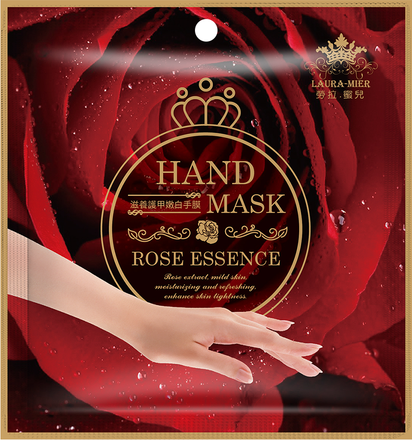 玫瑰滋養嫩白護甲手膜